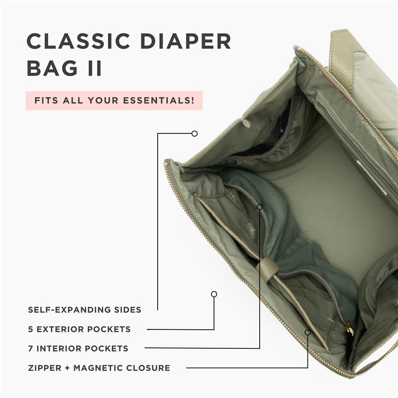 Freshly Picked - Sage Classic Diaper Bag Ii Image 5