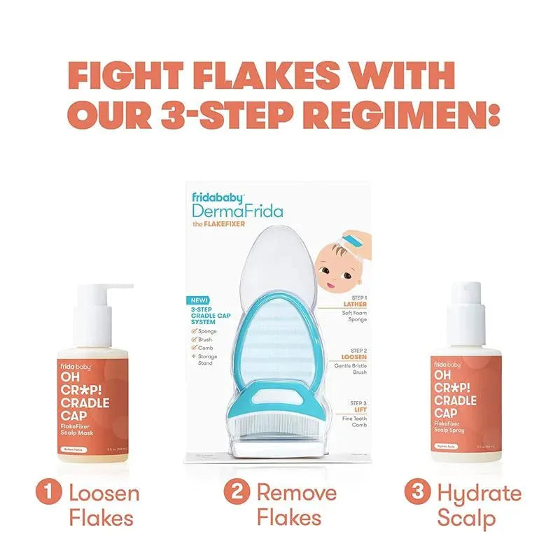 Fridababy - DermaFrida The FlakeFixer 3-Step Cradle Cap System Image 5