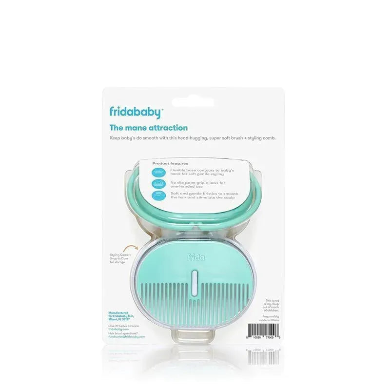 FridaBaby Infant Head-Hugging Hairbrush + Styling Comb Set, Baby Hair Brush Image 7