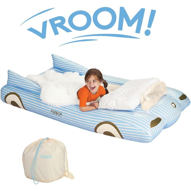 FUNBOY Blue Convertible Kids Sleepover Air Mattress Image 2