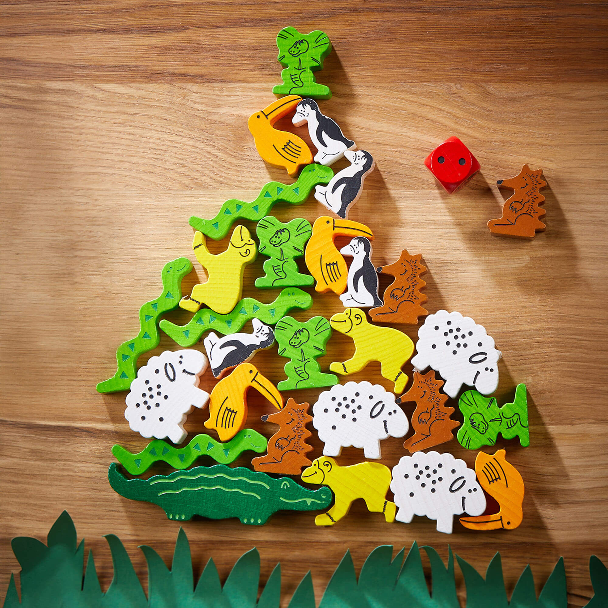 Animal Upon Animal Stacking Game