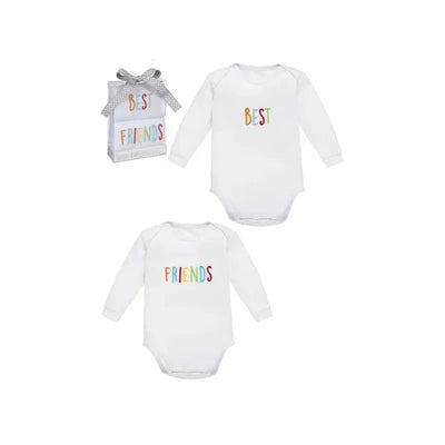 Ganz Best/Friends Twins Diaper Shirt Set, 3-6M Image 1