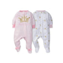 Gerber 2pc Golden Castle Sleep n Play Baby Girl Image 1