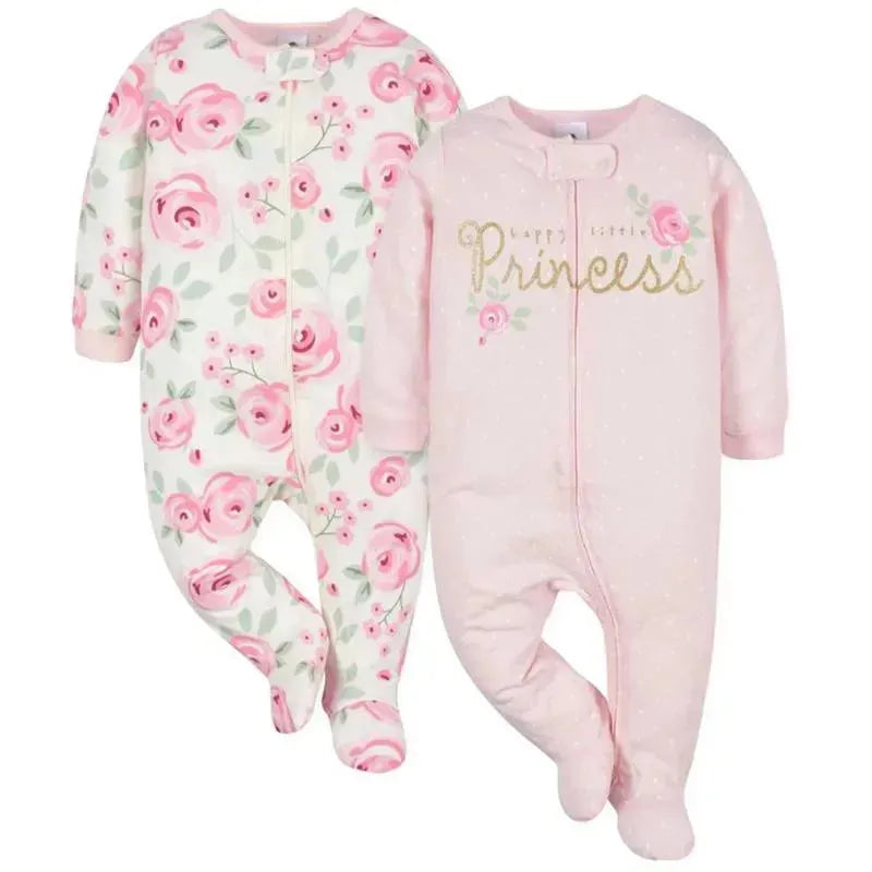 Gerber - 2Pk Baby Girl Sleep N' Play Little Princess Image 1