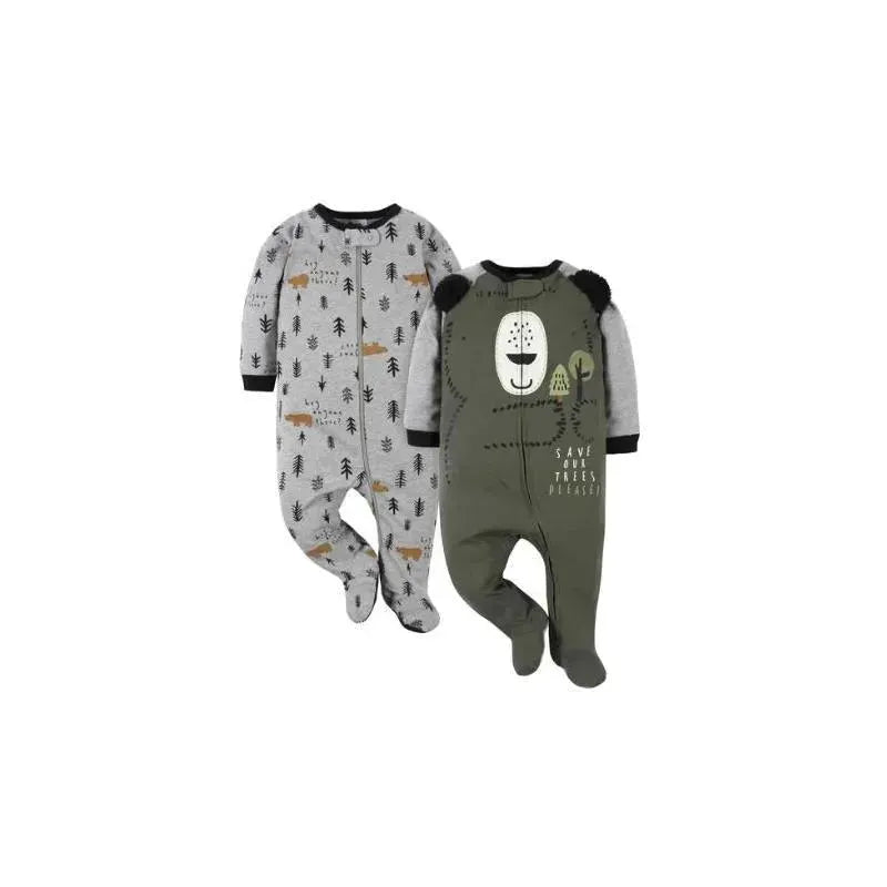 Gerber - 2Pk Baby Sleep'n'play - Boy Bear Image 2