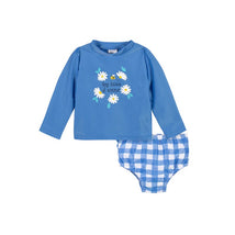 Gerber 2Pk Baby & Toddler Girls Darling Daisy Rash Guard & Swim Bottoms  Image 1