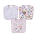 Gerber - 3 Pk Terry Bib Girl One Size Bunny Ballerina Image 1