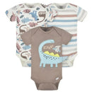 Gerber - 3Pk Baby Boy Short Sleeve Onesies Dino Image 1