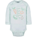 Gerber - 3Pk Baby Neutral Vegetables Long Sleeve Onesies Image 4