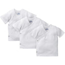 Gerber 3Pk Short Sleeve Side Snap Shirt White Image 1