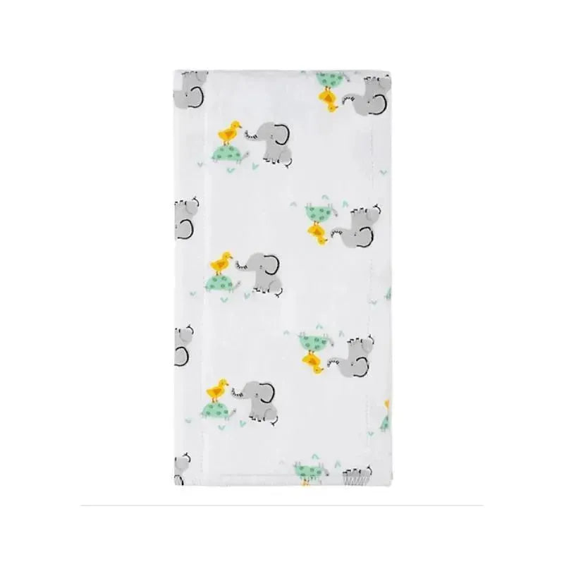 Gerber 4 PAck Baby Animals Flannel Burp Cloths Image 2