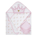 Gerber - 4Pc Terry Hooded Towel & Washcloths Set Girl One Size, Princess Image 1