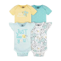 Gerber - 4Pk Baby Girl Short Sleeve Onesies  Image 1