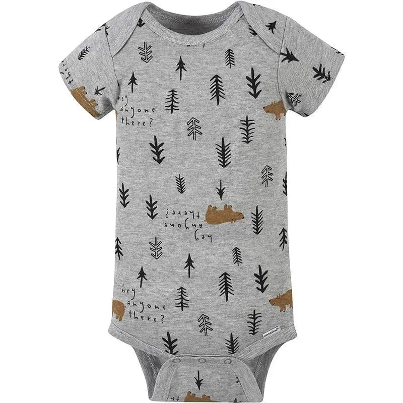 Gerber - 4Pk Baby Short Sleeve Onesies - Boy Bear Image 4