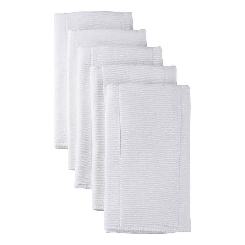 Gerber 5-pack Heavyweight Gauze Prefold Cloth Diaper, White Image 2