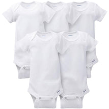 Gerber 5Pk Baby White Onesie Newborn Image 1