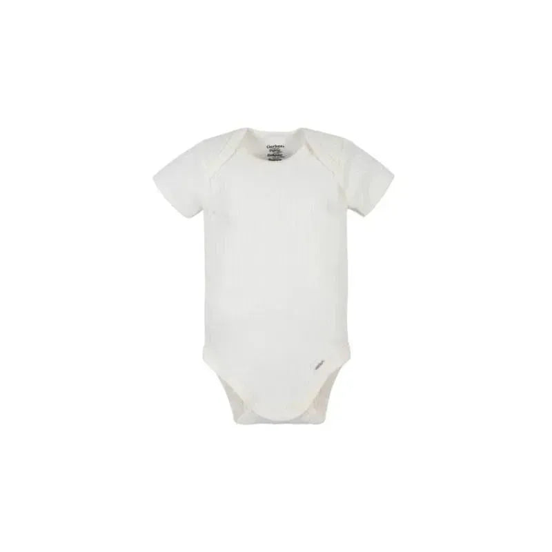 Gerber - 5Pk Short Sleeve Onesies Boy Jungle, 3/6M Image 4