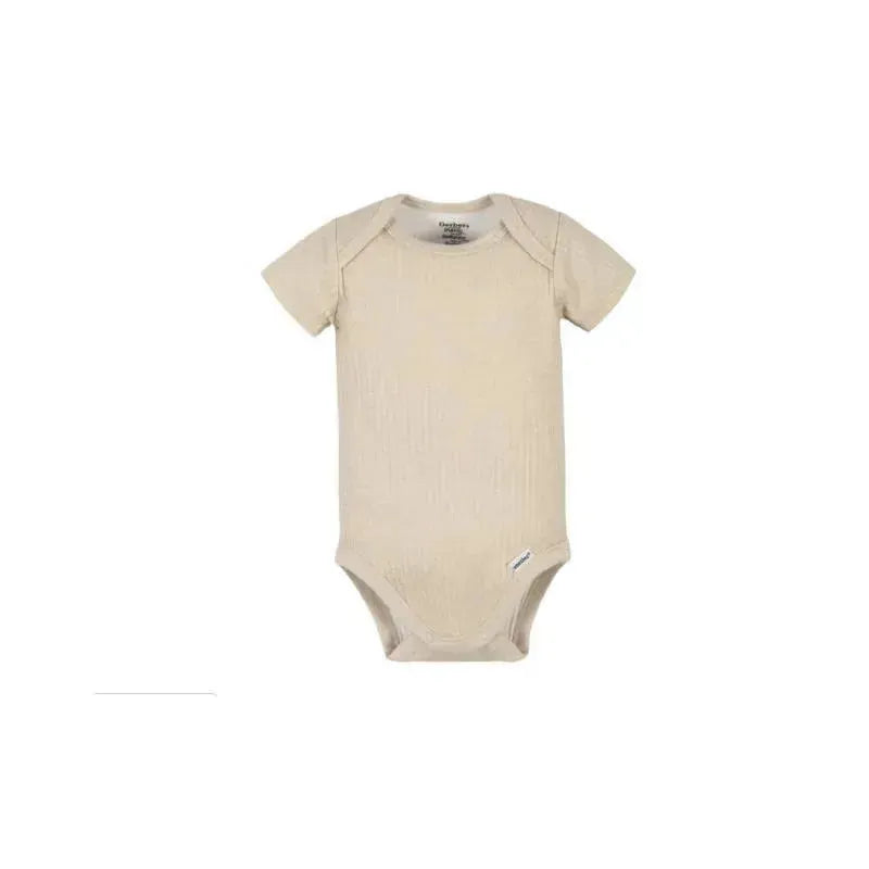 Gerber - 5Pk Short Sleeve Onesies Boy Jungle, 3/6M Image 6