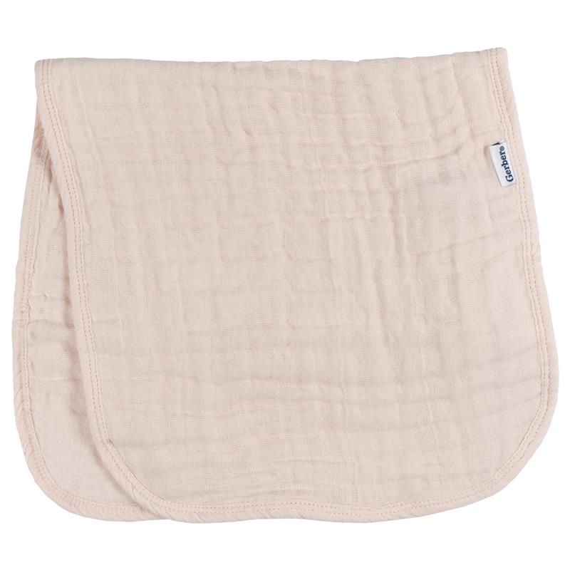 Gerber 6Pk Baby Boys & Girls Muslin Burp Cloths, Pink, Large Size 20 x 10 Image 4