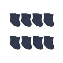 Gerber 8Pk Wiggle-Proof Jersey Crew Socks 0-6M, Navy Image 1
