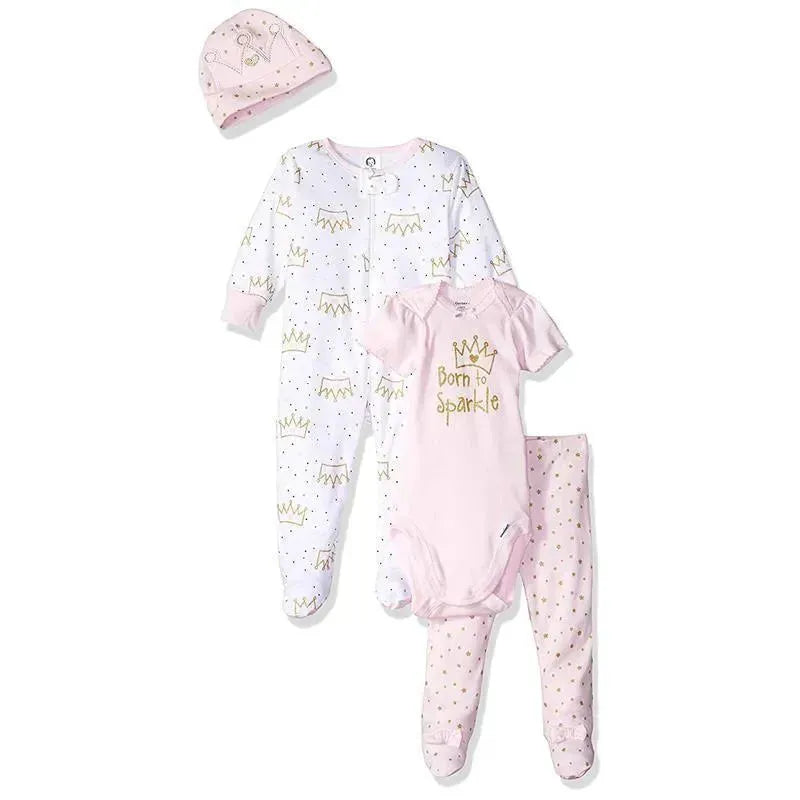 Gerber Baby Girls 4Pc Take Me Home set - Princess Image 1