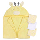 Gerber - Baby Hooded Bath Towel & Washcloths, Giraffe Image 1