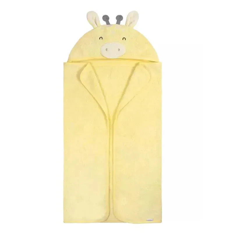 Gerber - Baby Hooded Bath Towel & Washcloths, Giraffe Image 3