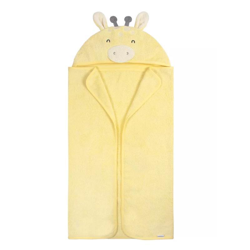 Gerber - Baby Hooded Bath Towel & Washcloths, Giraffe Image 3