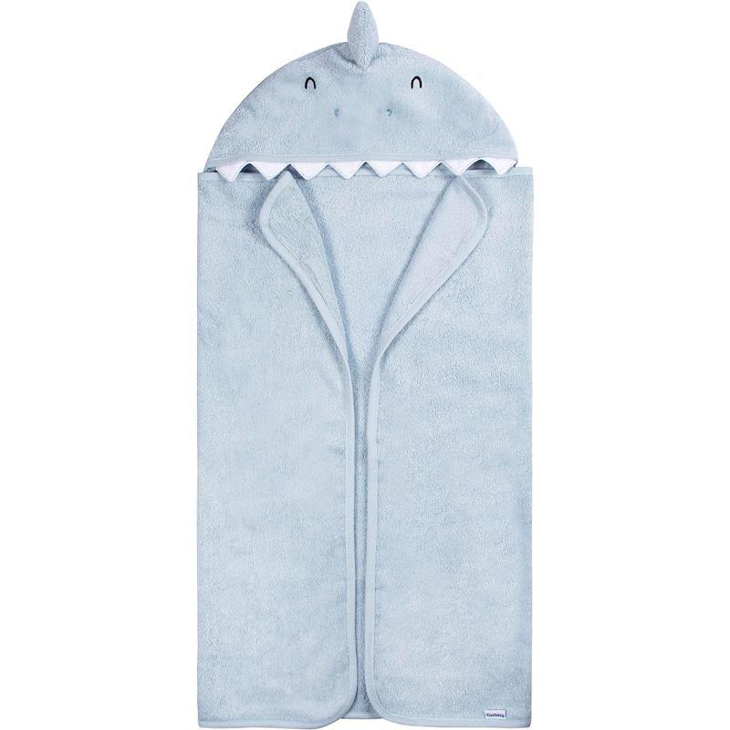 Gerber - Baby Hooded Bath Towel & Washcloths, Shark Image 4