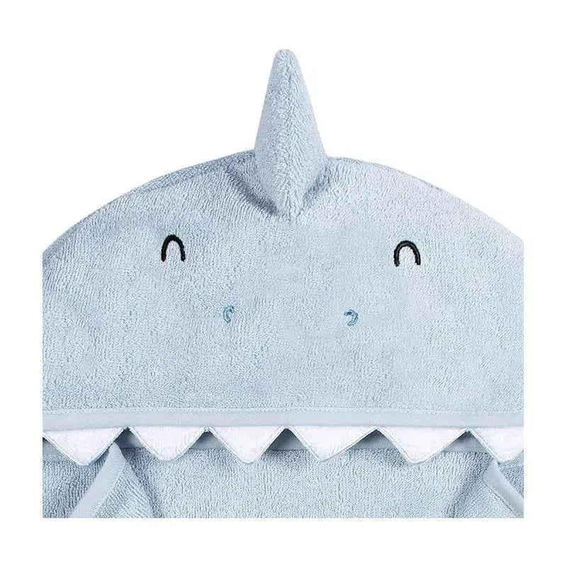 Gerber - Baby Hooded Bath Towel & Washcloths, Shark Image 7