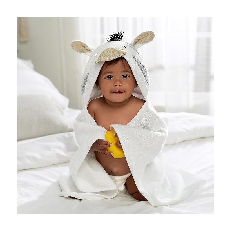Gerber - Baby Hooded Bath Towel & Washcloths, Zebra Image 3
