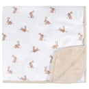 Gerber Bedding - 1Pk 2Ply Plush Blanket, Bunny Image 1