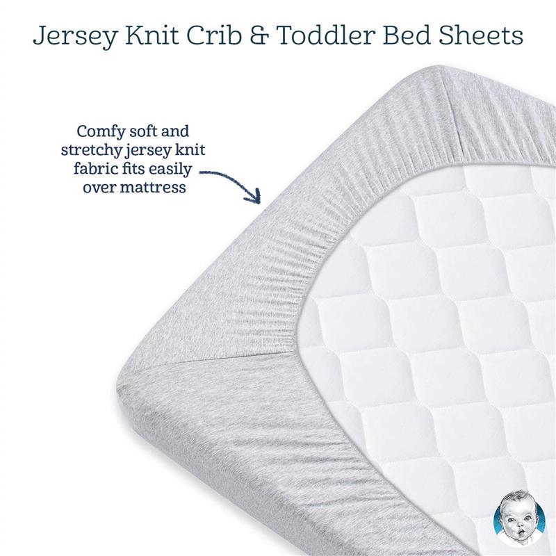 Gerber Bedding - 1Pk Fitted Baby Crib Sheet - Neutral Sheep Cloud Image 3