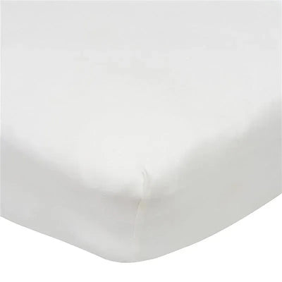 Gerber Bedding - 1Pk Fitted Baby Crib Sheet - Neutral White Image 1