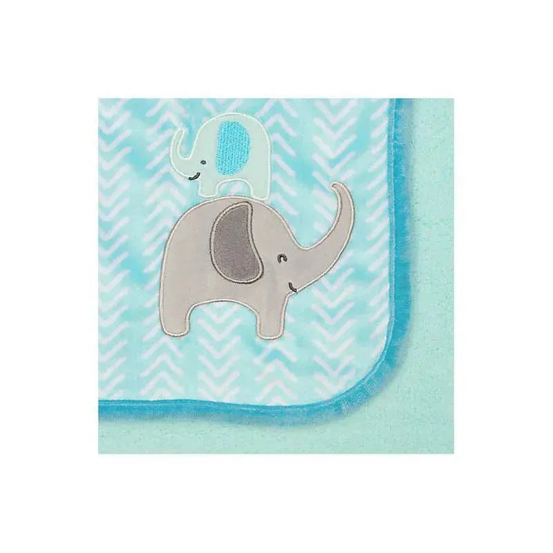 Gerber Bedding - 1Pk Plush Baby Blanket - Boy Safari Image 2