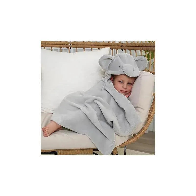 Gerber Bedding - 2Pc Security Blanket & Hooded Blanket Set, Elephant Image 7