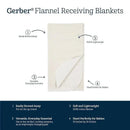 Gerber Bedding - 4Pk Flannel Blanket, Neutral Celestial Image 6