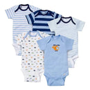 Gerber Boys 5-pack Onesies Brand Short Sleeve Bodysuits, Helicopter (Newborn) Image 1