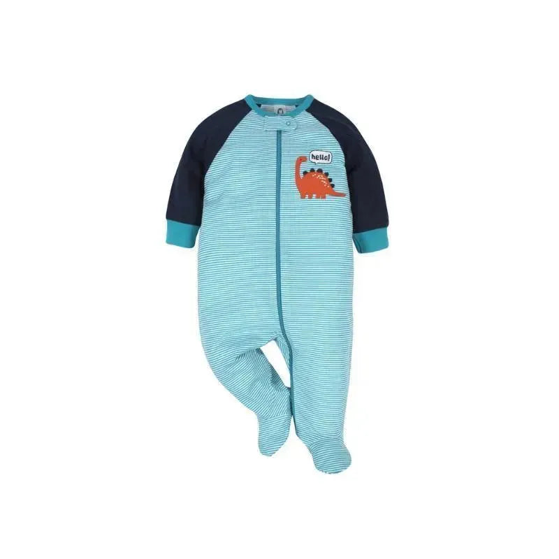 Gerber Footed Sleep n Play Baby Boy, Dinosaur 6-9M Image 1