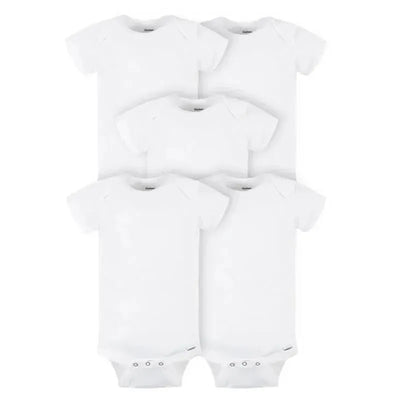 Gerber - ONESIES Brand Short Sleeve Bodysuits, 5 Pack Image 1