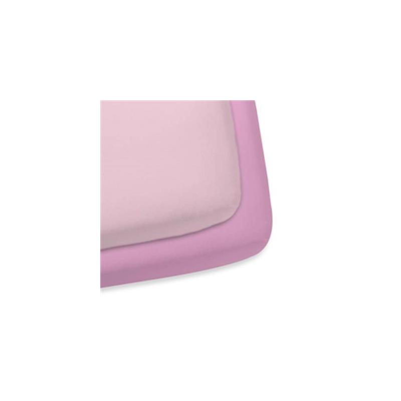 Gerber Woven Crib Sheet - Pink Image 1