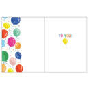 Gina B Designs - Birthday Greeting Card Floating Balloons Image 2