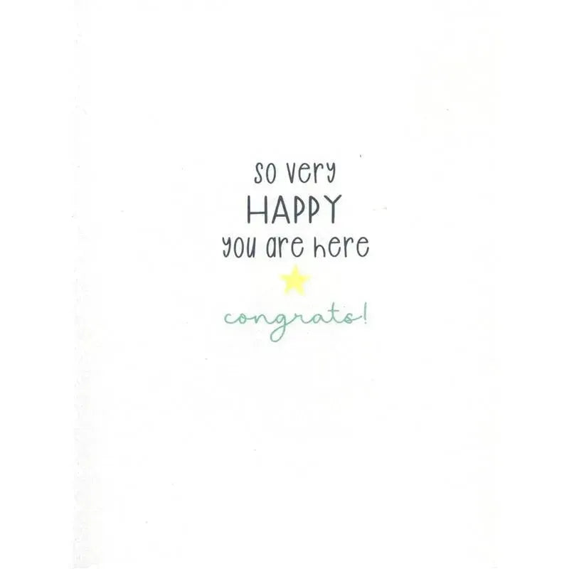Gina B Designs - Welcome Sweet Baby Boy Greeting Card For Baby Shower, New Parents, Mother-To-Be Image 2