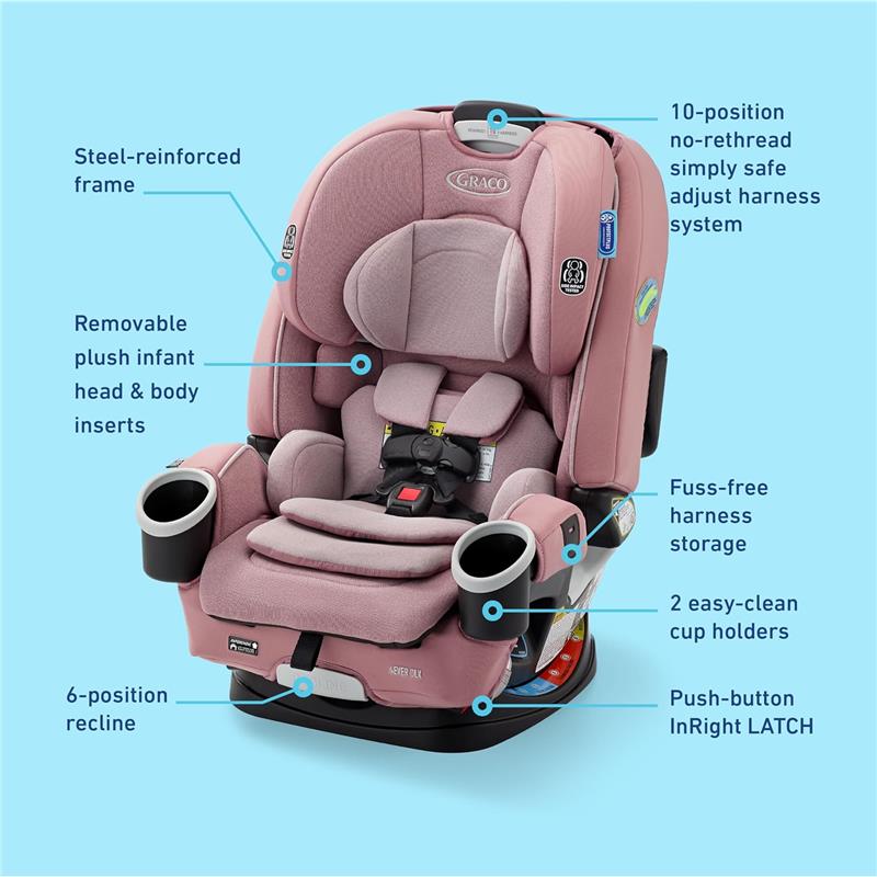 Graco - 4Ever DLX 4 in 1 Car Seat, All In One, Maven Image 7