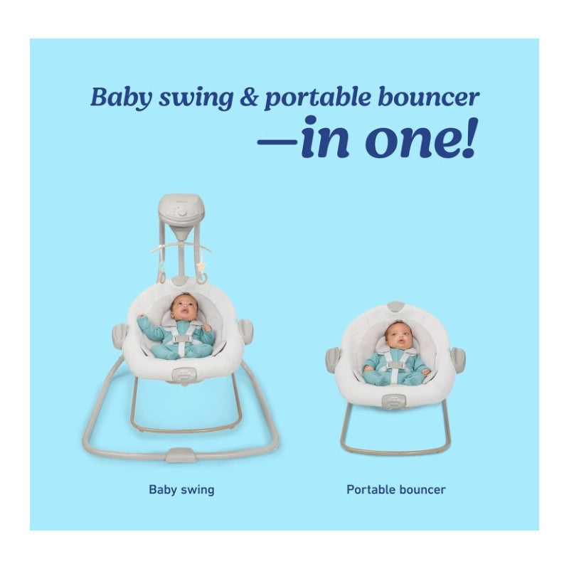 Graco DuetConnect LX Baby Swing and Bouncer - 2-in-1 Infant Swing and Baby Rocker Image 5