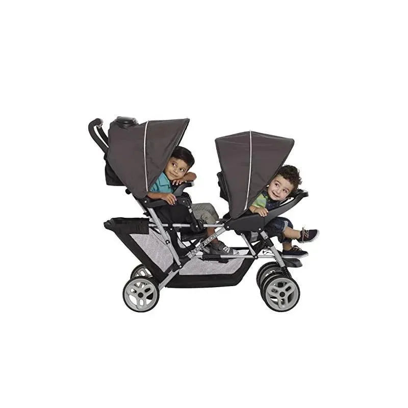 Graco DuoGlider Double Stroller Click Connect, Glacier Image 6