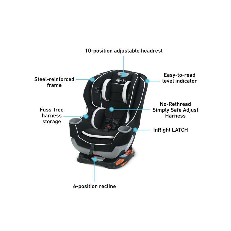 Graco - Extend2Fit Convertible Car Seat, Kenzie Image 11
