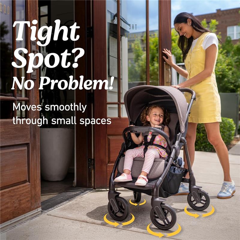 Graco - Merge Stroller, Swivel Wheel Baby Stroller with 360-Degree Rotating Wheels Image 6