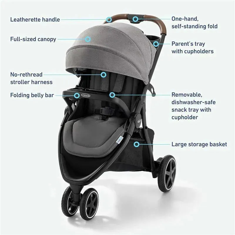 Graco - Outpace LX All-Terrain Travel System, Stroller Car Seat Combo Image 6