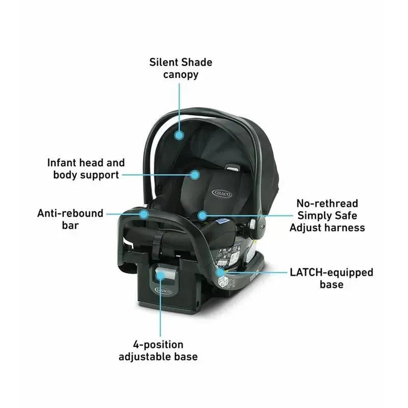 Graco - SnugRide SnugFit 35 Infant Car Seat, Gotham Image 2